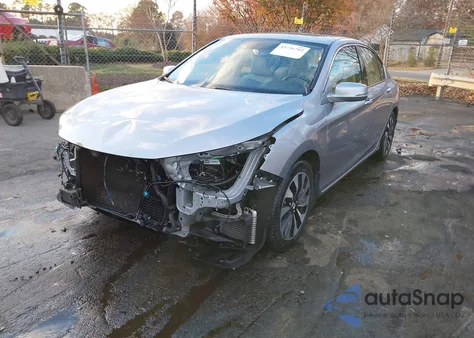 2017 Honda Accord Hybrid Ex-L из США, поврежденный, VIN JHMCR6F57HC001115